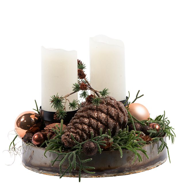 Juledeko. no. 29-20, SE DEKO NR. 61, brun