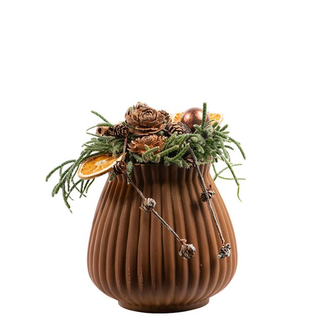 Juledeko. no. 31-20, uden lys, brun